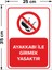 - Ayakkabı İle Girmek Yasaktır Levhası - Dekote Malzeme 25X35Cm 2