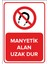 - Manyetik Alan Uzak Dur Levhası - Dekote Malzeme 25X35Cm 1