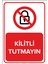 - Kilitli Tutmayın Levhası - Dekote Malzeme 25X35Cm 1