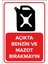 - Açıkta Benzin Ve Mazot Bırakmayın Levhası - Dekote Malzeme 25X35Cm 1