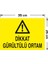 - Dikkat Gürültülü Ortam Levhası - Dekote Malzeme 25X35Cm 2