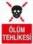 - Ölüm Tehlikesi Levhası - Dekote Malzeme 25X35Cm 2