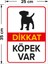 - Dikkat Köpek Var Levhası Minik Golden - Dekote Malzeme 25X35Cm 2