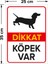 - Dikkat Köpek Var Dachshund Levhası - Dekote Malzeme 25X35Cm 2