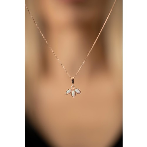 Ninova Silver Sedef Taşlı Rose Kaplama Gümüş İtalyan Kolye Ninova Silver Sedef Taşlı Rose Kaplama Gümüş İtalyan Kolye