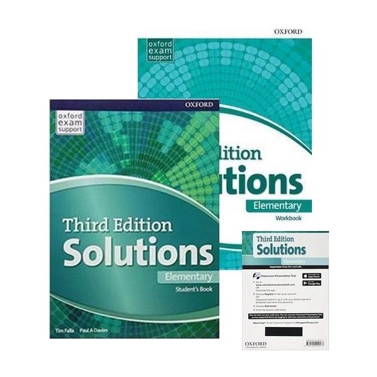 Solutions elementary unit 3. Third Edition solutions Elementary. Third Edition solutions Elementary Workbook. Oxford Exam support third Edition. Solution Elementary students book 3 Edition.