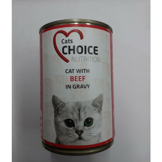 Cat Choice Nutrition Cat Choice Sığır Etli (Beef) Kedi Konservesi 400 gr