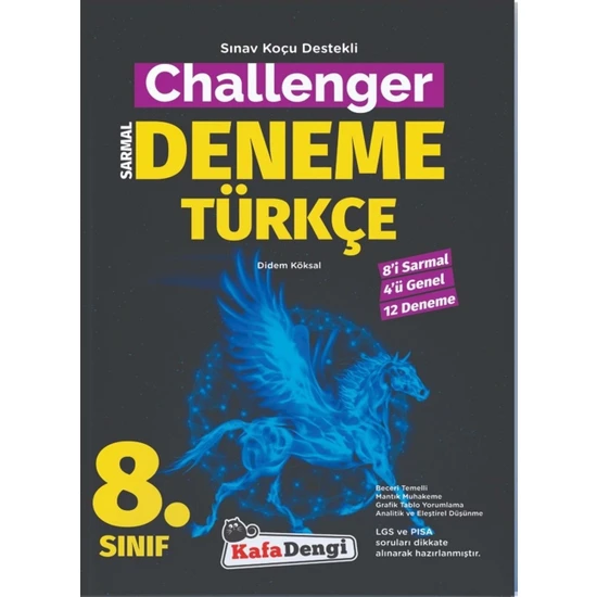 Kafa Dengi Yayınları 8. Sınıf Challenger Türkçe 12'li Deneme