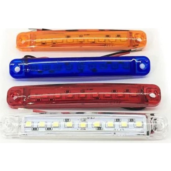 5 Adet Parmak LED Lamba 9 Ledli - Renk Seçenekli