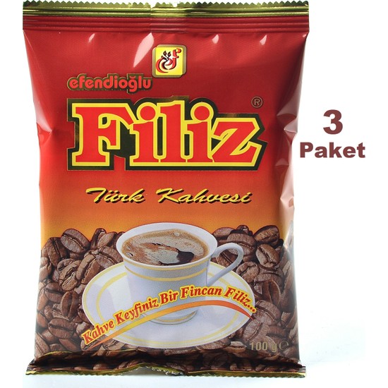 Filiz Türk Kahvesi 100 gr 3 Paket