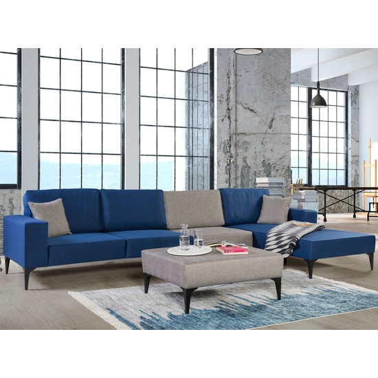 Eymense Life Köşe Koltuk Takımı Mavi Berje Pufr Modüllü Fiyatı Eymense Life Köşe Koltuk Takımı Mavi Berje Pufr Modüllü Fiyatı