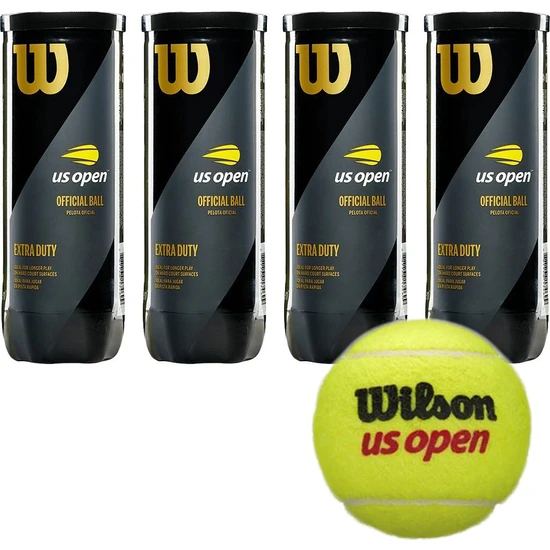 Wilson 4 Kutu Wilson Us Open Tenis Topu Vakum Ambalajda Usopen4