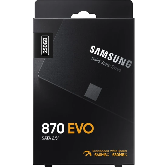 Samsung 870 Evo 250GB 560MB-530MB/s Sata 2.5 SSD (MZ-77E250BW)