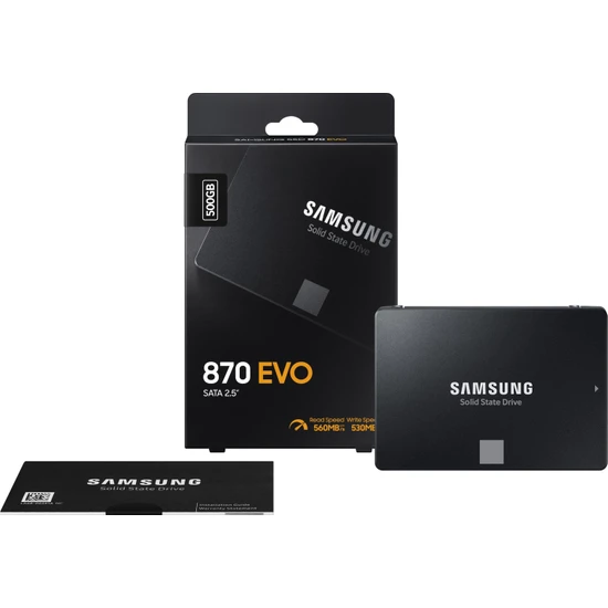 Samsung 870 Evo 500GB 560MB-530MB/s Sata 2.5 SSD (MZ-77E500BW)