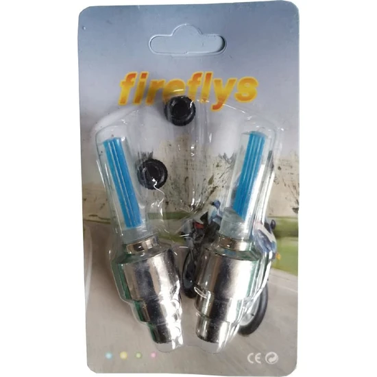 Fireflys Bisiklet Sibop Kapağı LED Işıklı Lvc-60 Mavi 2'li Set