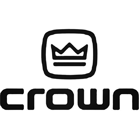 Universal Araba Oto Ses Logo Crown Style 1 Sticker Araba Oto Arma Duvar Sticker Ev Dekoratif Çıkartma 20 x 20 cm Siyah