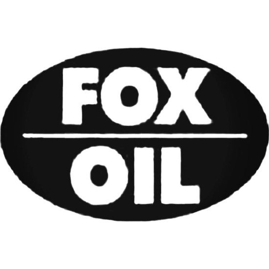 Universal Fox Oil Sticker Araba Oto Arma Duvar Sticker Ev Dekoratif Çıkartma 20 x 20 cm Beyaz