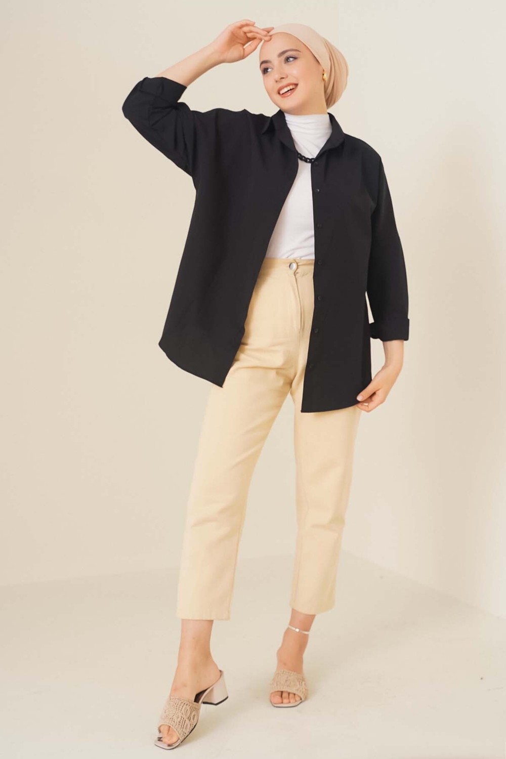 A.A.S.H Oversize Bayan Gömlek