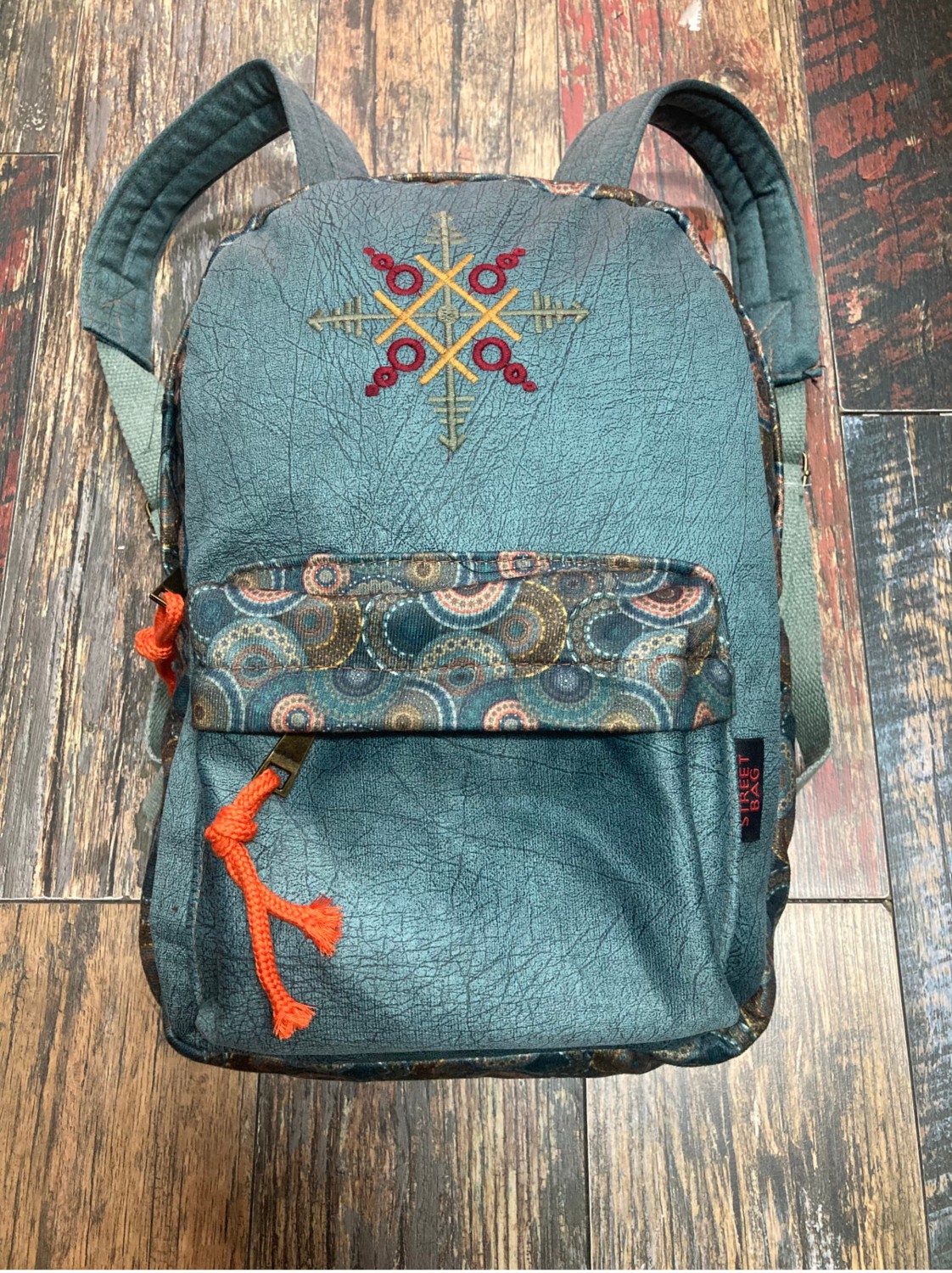 street&bagdnz Street Bag Nubi Etnik Otantik Desenli Nakışlı Sırt Çantası Bohem Sırt Çantası Günlük Kullanım Seyehat