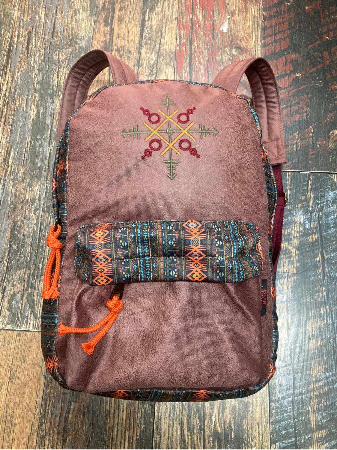 street&bagdnz Street Bag Nubi Etnik Otantik Desenli Nakışlı Sırt Çantası Bohem Sırt Çantası Günlük Kullanım Seyehat
