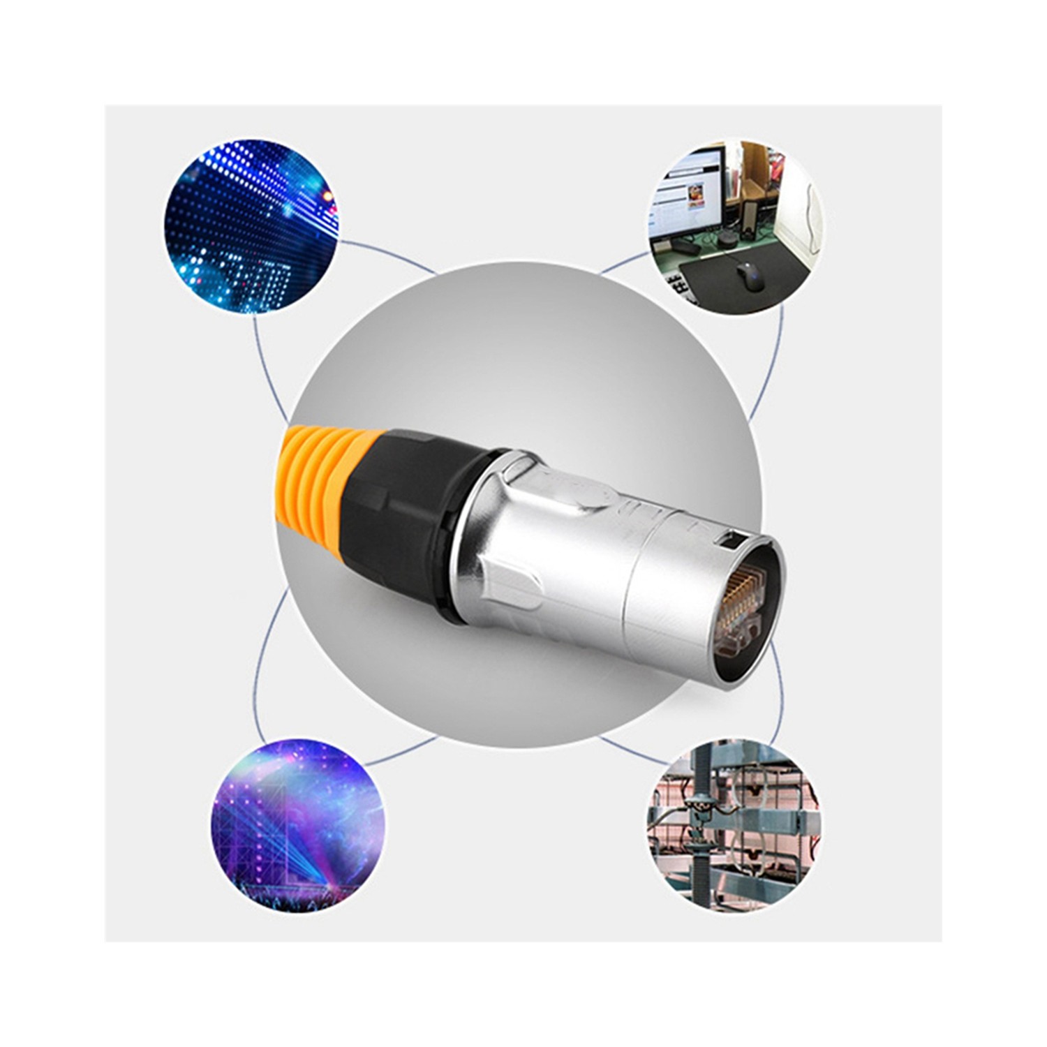 Talent 3x IP67 Ağ RJ45 Su Geçirmez Konnektörler / Ethernet Fiyatı