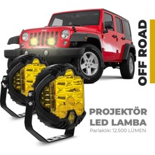 Ahmet Otomotiv Off-Road Projektör Shooter LED Lamba Sarı 5inç