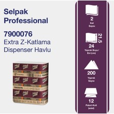 Selpak Professional Selpak Extra Z Katlama Dispenser Havlu 200'LÜ 12 Adet