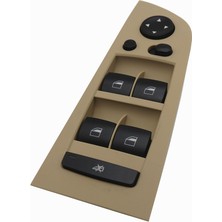 Parçazamanı Bmw E90 3 Kasa 317D 2005-2012 Sol Ön Cam Anahtarı Bej  18 Pin