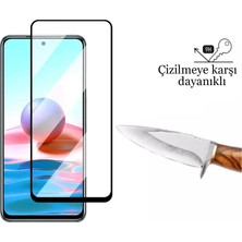 CepStok Xiaomi Redmi Note 10S Kırılmaz Cam 5d Tam Kaplayan 9h Temperli Ekran Koruyucu