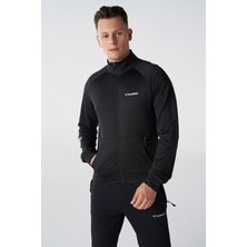 Hummel Hmljason Zip Erkek Siyah Eşofman Üstü 921781-2001