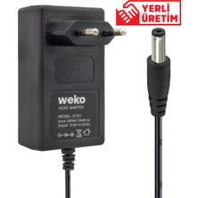 BYR Weko 16.8 Volt - 2 Amper 5.5*2.5 Uçlu Kirmizi Yeşil Ledli Priz Tipi Şarj Adaptörü Byr