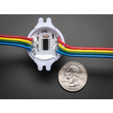 Adafruit 30MM Nokta - 12V Dijital Rgb LED Piksel (20LI Dizi) - WS2801