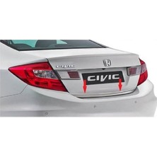 Ebal Oto Honda Civic Krom Alt Bagaj Çıtası 2012 Üzeri P. Çelik