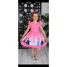 bebexy Pembe Elsa Kız Çocuk Elbise