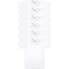 Cnt Erkek Çocuk %100 Pamuk Beyaz Fanila T-Shirt 6'lı Paket