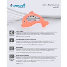 Weewell WTB111 Banyo Termometresi Somon