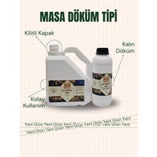 Eposoft Yeni Şeffaf Epoksi Reçine Kalın Döküm 1,5 Kg. (A+B) Sehpa, Masa Uygulamaları Için | Yeni Ürün