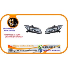 Nevparça Far Cıvıc 12-15 Lh (Xenonsuz/motorlu)