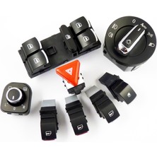 Parçazamanı Volkswagen Jetta 2005 - 2010 Kontrol Düğmeleri 8 Li Krom Set