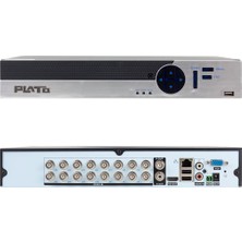 PLATO PL-22034 16 KANAL 5IN1 1080N 5 MP DESTEKLİ DVR KAYIT CİHAZI (H265)