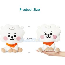 Papajack Hellokimi BT21 Bebek Kpop Doldurulmuş Oyuncaklar Oturan Bebek 20 cm Bebek Peluş Oyuncak Yumuşak Pamuk Chımmy Tata Rj Cooky Koya Shooky Mang Unıverstar BT21 (Yurt Dışından)