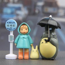 Papajack 4 Adet/grup 3-5 cm Anime Komşum Totoro Aksiyon Figürü Oyuncak Hayao Miyazaki Hediye (Yurt Dışından)