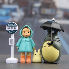 Papajack 4 Adet/grup 3-5 cm Anime Komşum Totoro Aksiyon Figürü Oyuncak Hayao Miyazaki Hediye (Yurt Dışından)