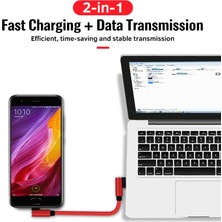 Papajack 0.25M 90 Derece USB Veri Şarj Aleti Kablosu Akıllı Tablet Telefon Için Tip C Mikro USB Samsung Huawei Xiaomi Telefon Için Kısa Kablo Şarjı (Yurt Dışından)