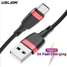 Papajack Uslıon 3A USB C Tipi Kablo Samsung S10 S9 Hızlı Şarj Cihazı C Tipi Telefon Şarj Kablosu Xiaomi Mi9 Redmi Not 7 Huawei P30 Kablo (Yurt Dışından)