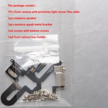 Papajack Takım Ön Bakan Kamera iPhone 7 8 Artı Yakınlık Işık Sensörü Şerit Kablo Kablo + Kulaklık Hoparlör Metal Braket + Vidalar (Yurt Dışından)