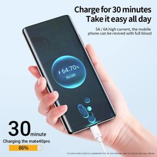 Papajack Lovebay 6A 66W USB C Tipi Süper Hızlı Kablo USB Hızlı Şarj Telefon Şarj Cihazı Veri Kablosu Huawei Mate 40 50 Xiaomi 11 10 Pro (Yurt Dışından)