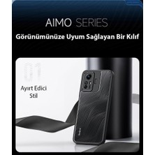 Coofbe Darbe Emici Solmaz Parmak Izi Bırakmaz Hidrofobik Xiaomi Redmi Note 12S Kılıf Buzlu Kılıf