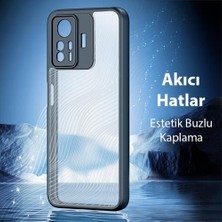 Coofbe Darbe Emici Solmaz Parmak Izi Bırakmaz Hidrofobik Xiaomi Redmi Note 12S Kılıf Buzlu Kılıf