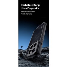 Coofbe Darbe Emici Solmaz Parmak Izi Bırakmaz Hidrofobik Lens Korumalı Xiaomi 14 Pro Kılıf Buzlu Kılıf